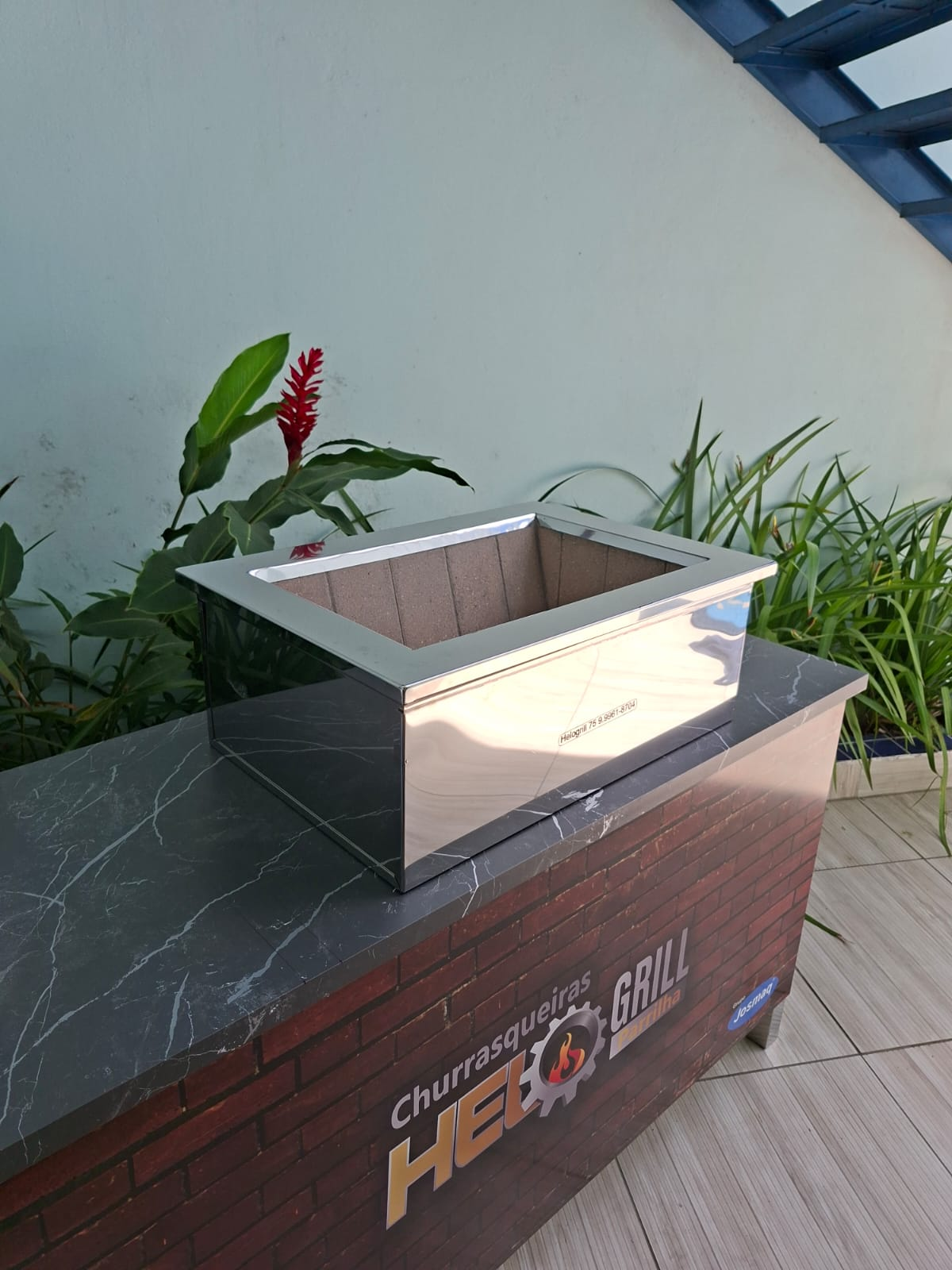 Braseiro Cooktop 935 x 555 Caixa com Duplo Isolamento