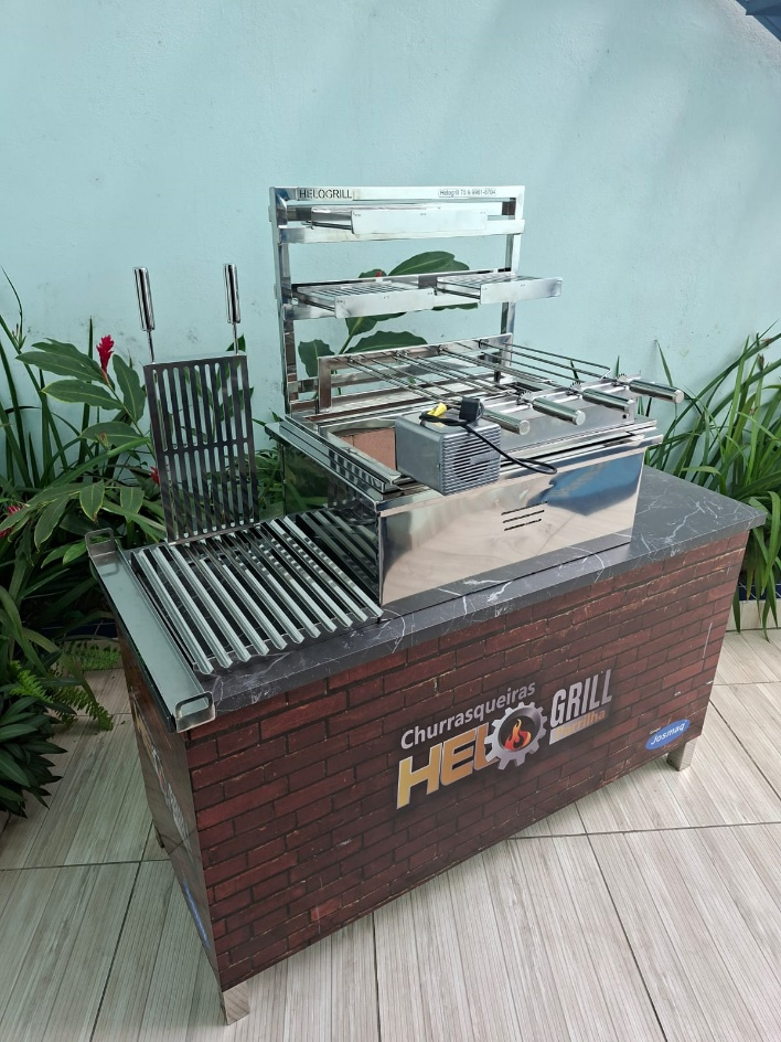 Kit Braseiro Cooktop Caixa com Duplo Isolamento